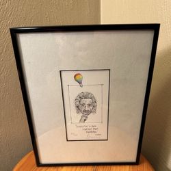 Imagination Is More Important Than Knowledge Print