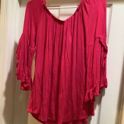 Kate and Mallory Off The Shoulder Bell Sleeve Top Size Medium  