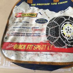 Tire chains. (Truck)