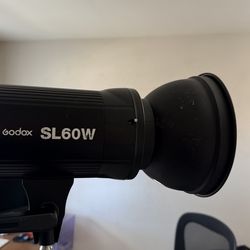 2x Godox SL-60W 60w LED Lighting Kit With C STANDS and Travel Case