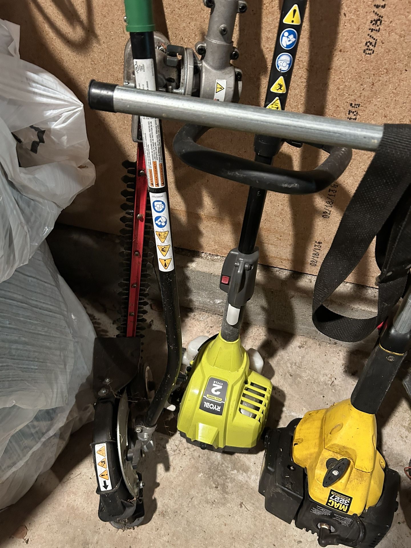 Weed Whacker Trimmer Hedgers And Leaf Blower