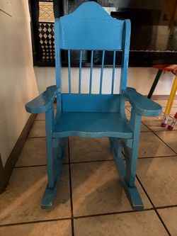 Wood rocking chair