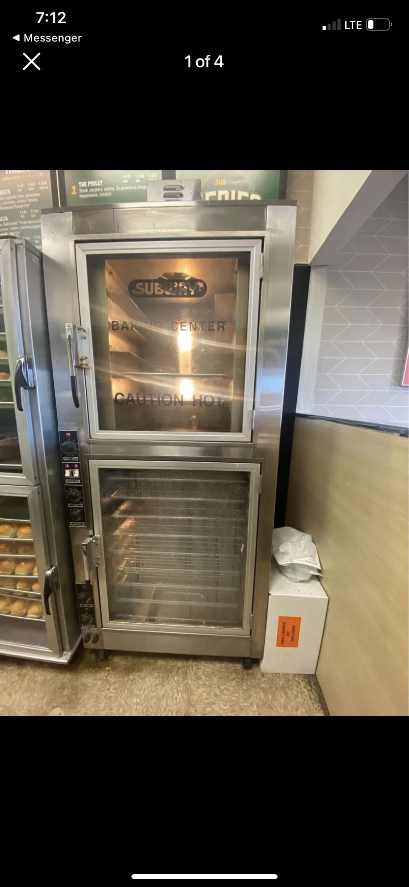 Subway Bread Oven and Proofed