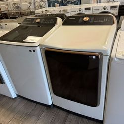 Samsung washer and dryer set electric with warranty