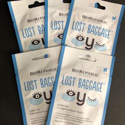 5 set Under Eye Emergency Repair Mask.  Bio republic skin care lost baggage.