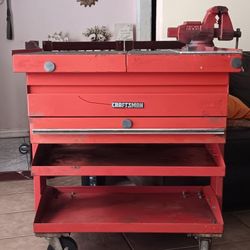 Heavy Duty Craftsman Push Around Tool Box
