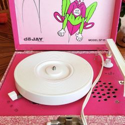 Vintage deJAY "The Cricket" Record Player - WORKING