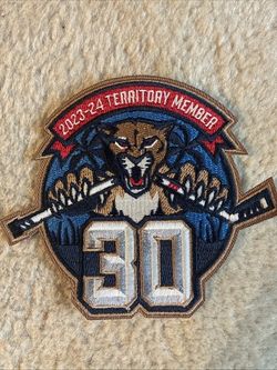Florida Panthers 30th Anniversary Territory Member Patch