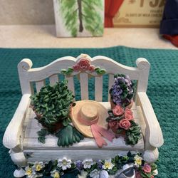 Ceramic Flower Bench