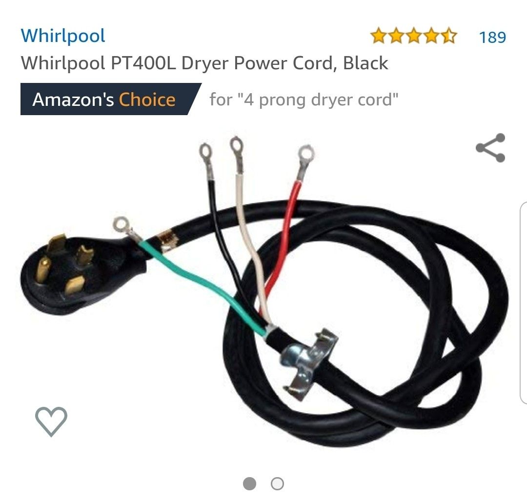 Dryer cord