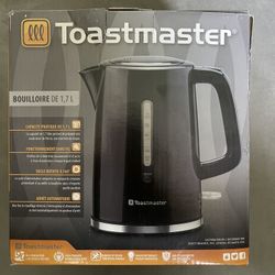 TOASTMASTER Electric Cordless Kettle 1TM-796KECB 1.7 Liter Black Auto Shut Off