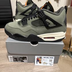 Size 8 - Undefeated x Air Jordan 4 Retro 2025 Green )