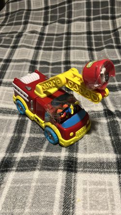 Vintage Sesame Street Fire Engine Vehicle Elmo to the Rescue by Fisher Price