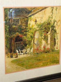 French Courtyard by Leonard Wren