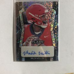 Malik Willis ROOKIE Autograph Card.