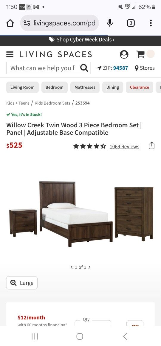Wilson Creek Twin Bedroom Set