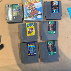 1985 Nintendo With Games Vintage