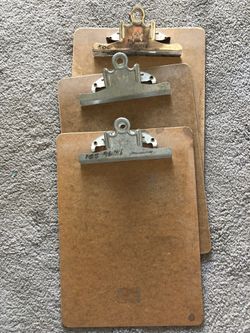 3 Wooden Clipboards for $1