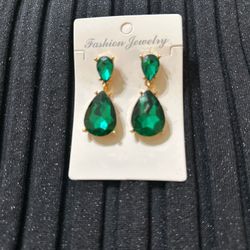 Green Stone Earrings