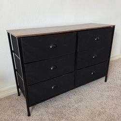 Dresser With 6 Drawers - Wood Farmhouse, Decor Style