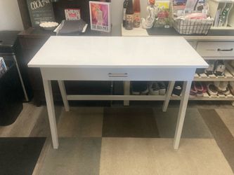 Wayfair Vanity Desk, White Wood, 42Wx20Dx30H