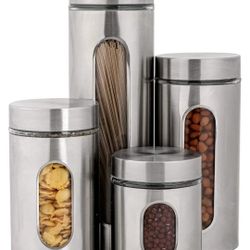 Stainless Steel Canister Set 