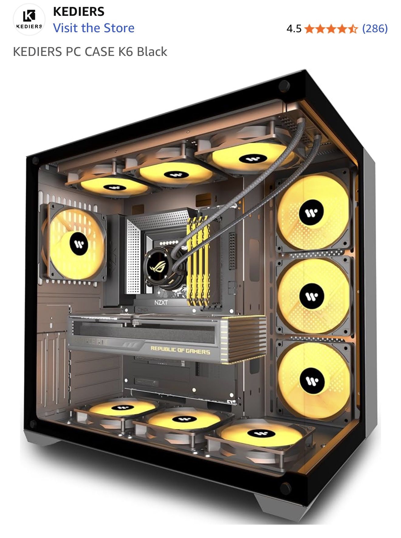 KEDIERS PC CASE K6 Black