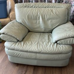 Faux Leather Seaform green