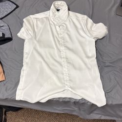 White Button-Up Dress Shirt