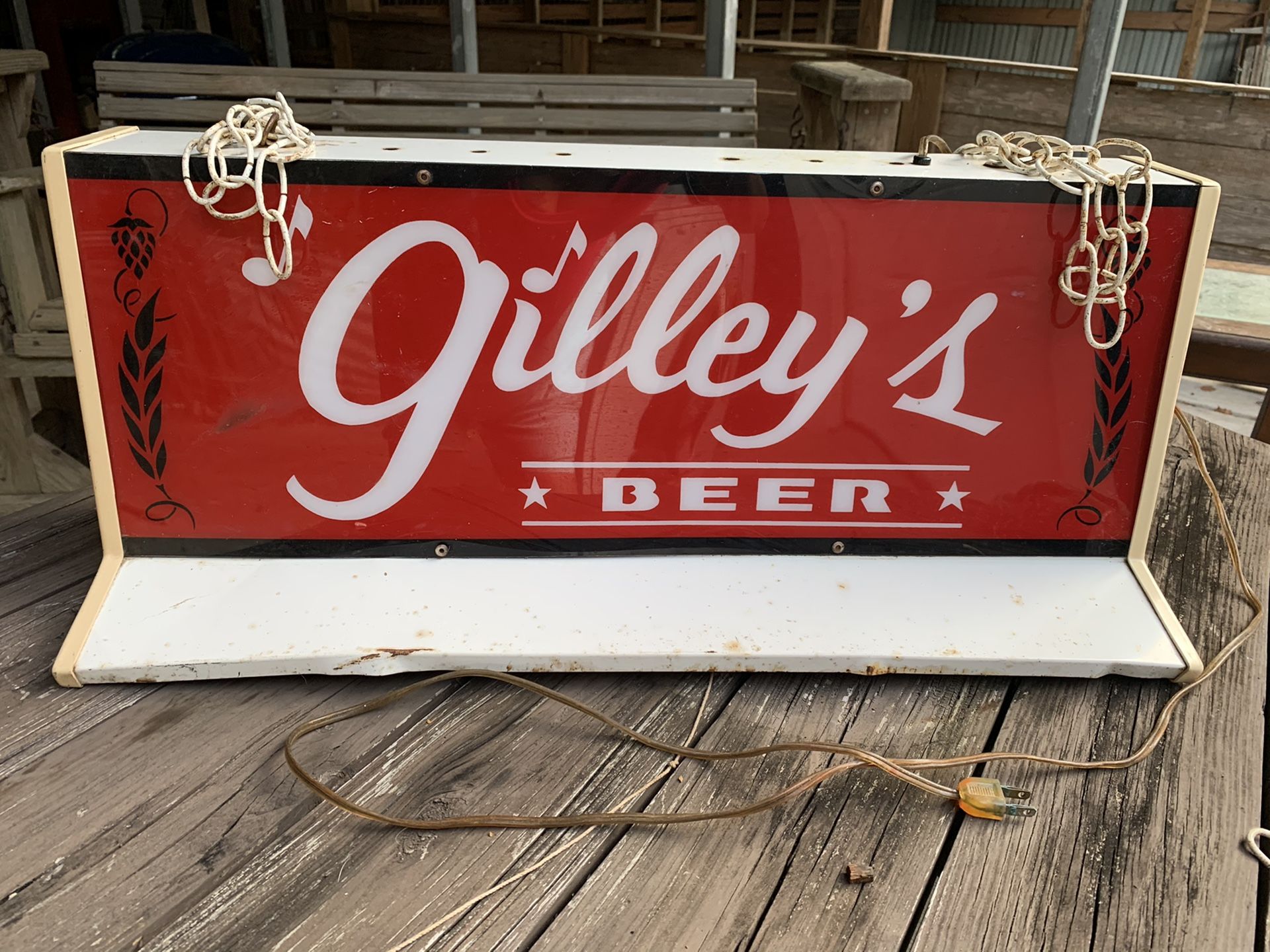 Original Gilley’s pool table bar light. for Sale in Baytown, TX - OfferUp
