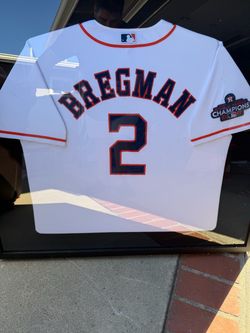 Alex Bregman framed auto jersey