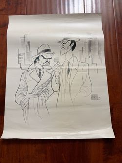 Vintage 1984 City Heat Al Hirschfeld Original Print Eastwood Reynolds 18x23