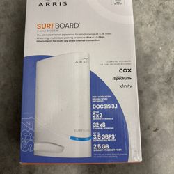 ARRIS Surfboard S34 DOCSIS 3.1 Multi-Gigabit Cable Modem | Approved for Comcast