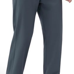 Dark gray Xl size Men's Athletic Casual Sweatpants, Straight Leg Drawstring Pants, Lightweight Joggers for Sports and Leisure