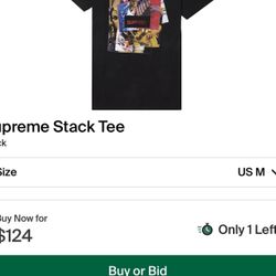 Supreme Slack tee Black Size M