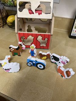 Melissa And Doug Wooden Farm Play Set