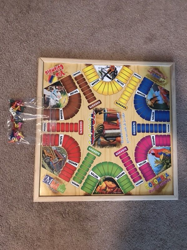 Colombian Parcheesi / Parqués Board Game