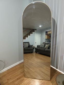 Large mirror with stand