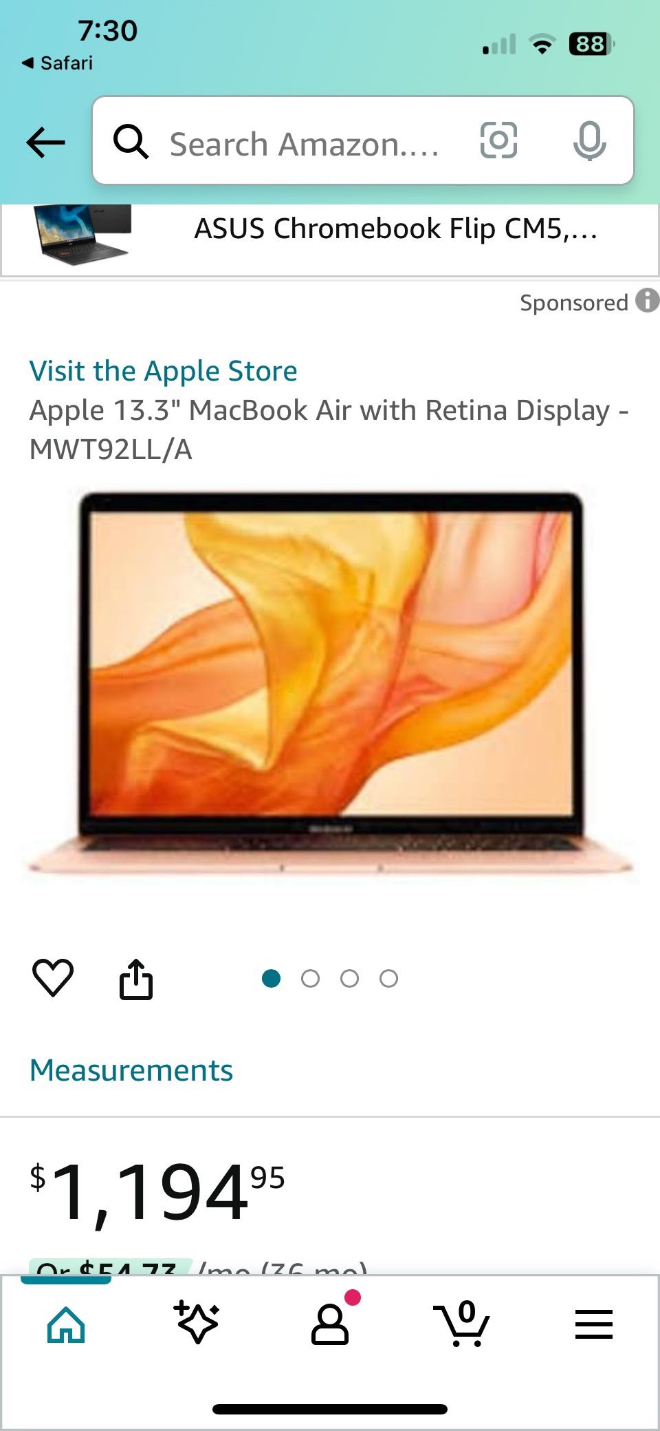 Rose gold mac air 