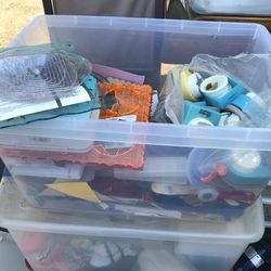 Misc Scrapbook Supples, Storage Bins & Albums & Punches