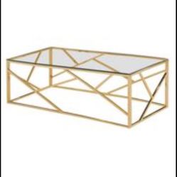 Metal Gold Coffee Table