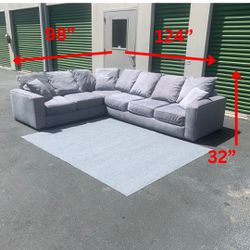 Premium Grey Sectional Couch Set Local Delivery 🚚 💨