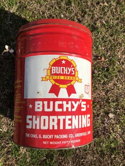 Vintage Buchy’s Lard Can