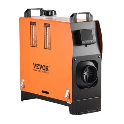 10#Diesel Air Heater, 8 kW DC12-24V, Fast Heating Diesel Parking Heater with Remote Control and Color Digital Display, Low Noise, Voice Announcement,