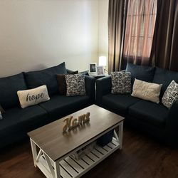 Blue sofa