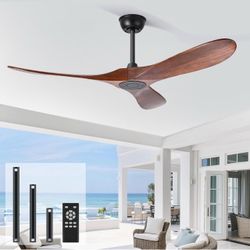 Heimo 72" Outdoor Ceiling Fan With Remote - Walnut