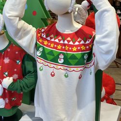 Universal Studios Japan Nintendo Christmas Sweatshirt Size L