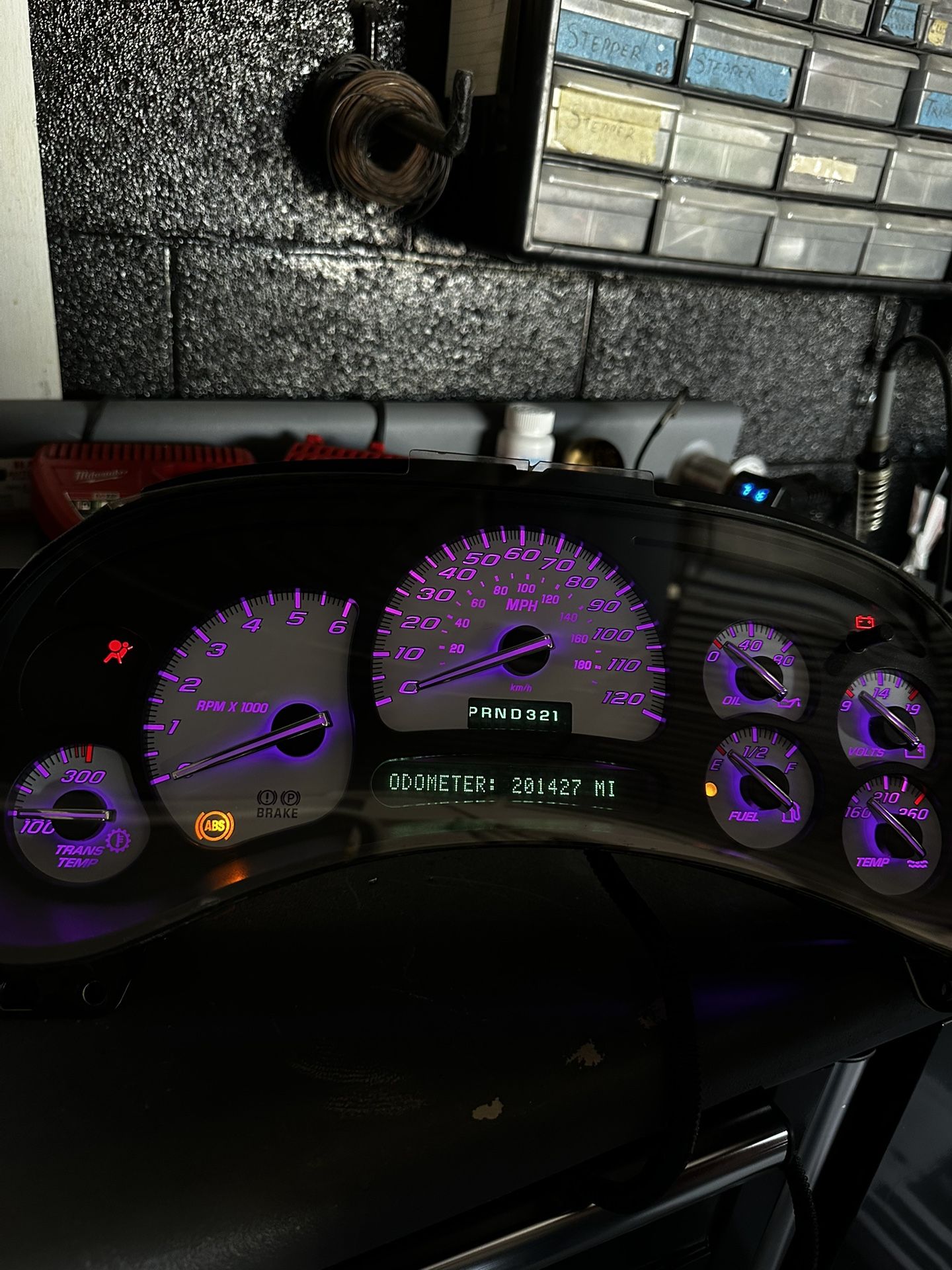 Custom Purple And White Clustet