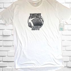 LuLaRoe 2XL Hudson Short Sleeve Shirt • Unisex • “Fantasy Football MVP” • HI-LO