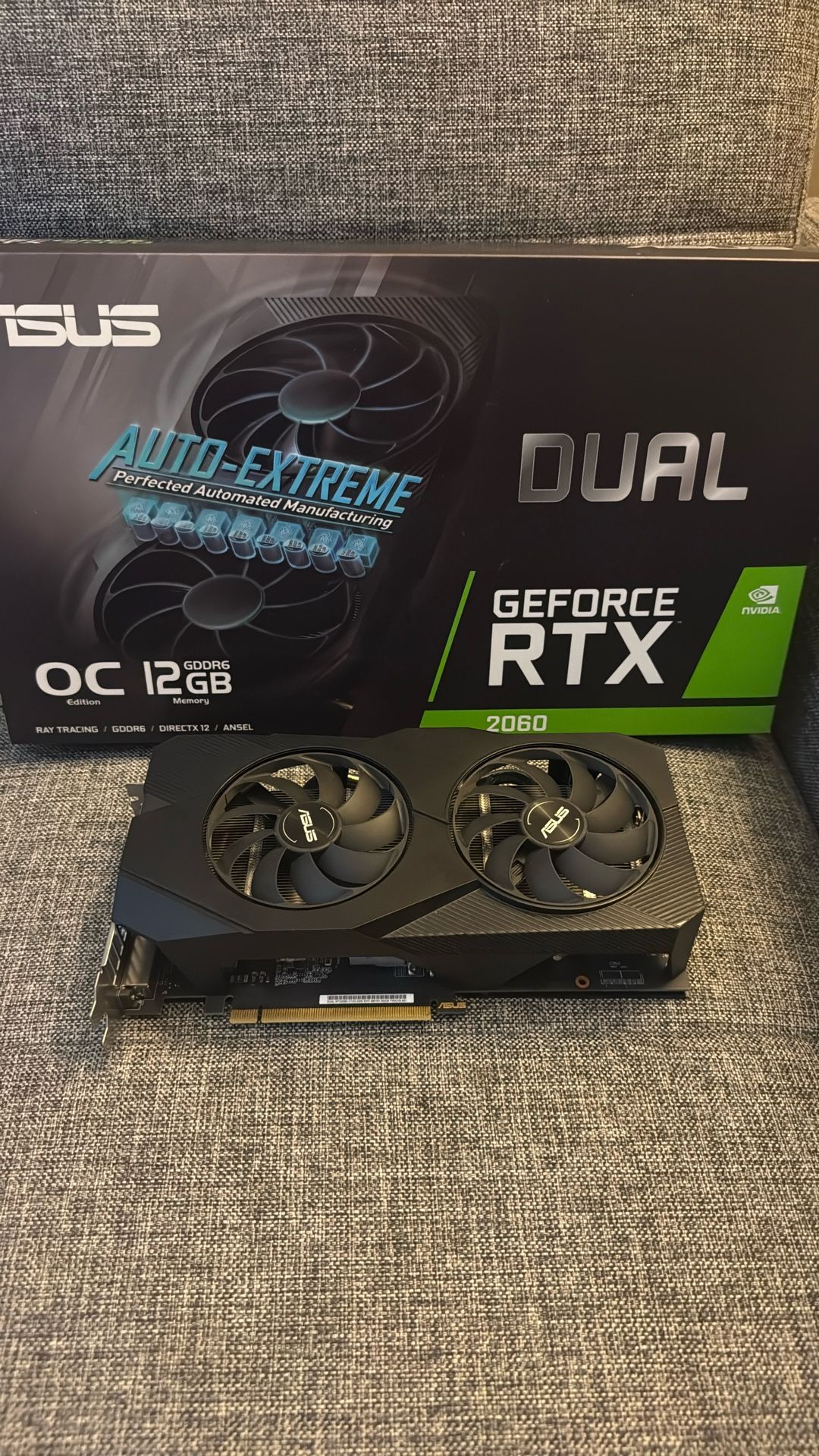 Used Graphics Card ASUS Dual GeForce RTX 2060 12Gb